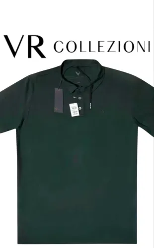 Camisa Polo Masculina VR, NOVA. Cor Verde Militar.