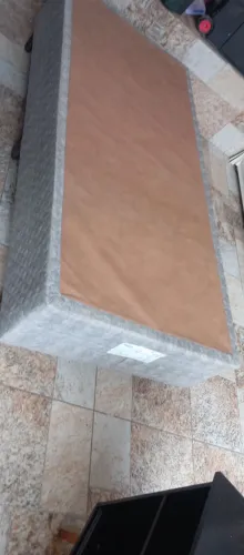 Cama box solteiro com colchão 