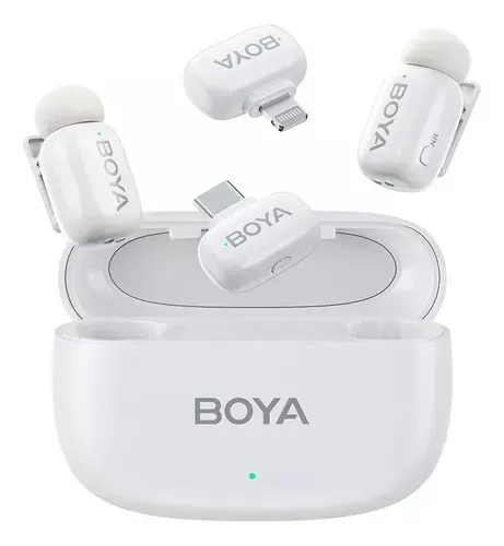 Mini Microfone Sem Fio Lapela Boya Para Iphone E Android