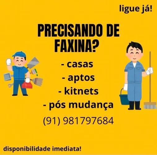 Diarista Disponibilidade Imediata