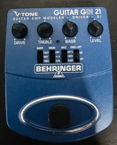 Pedal Behringer V-tone Guitar Amp Modeler Driver Gdi 21 