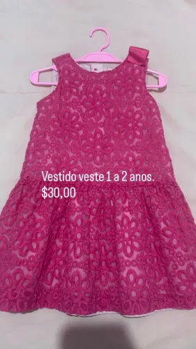 Vestido infantil-LEIA A DESCRIÇÃO PFV!!!