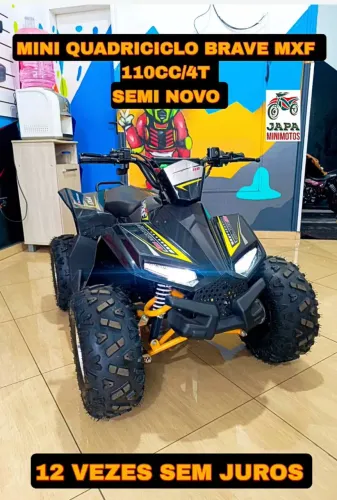 MINI QUADRICICLO BRAVE MXF 110CC SEMI NOVO EM 12 VEZES SEM JUROS 
