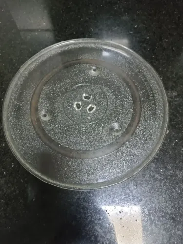 Prato De Vidro Para Micro-ondas 32cm - Encaixe Trevo (Semi-novo)