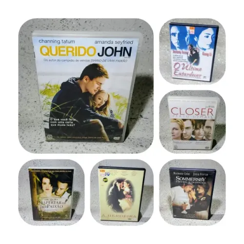 Lote 6 DVDs Romances Dramáticos - Querido John + Closer: Perto Demais + O Despertar