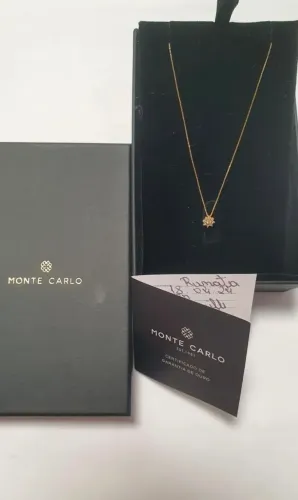 Gargantilha Monte Carlo de ouro 18k com diamantes