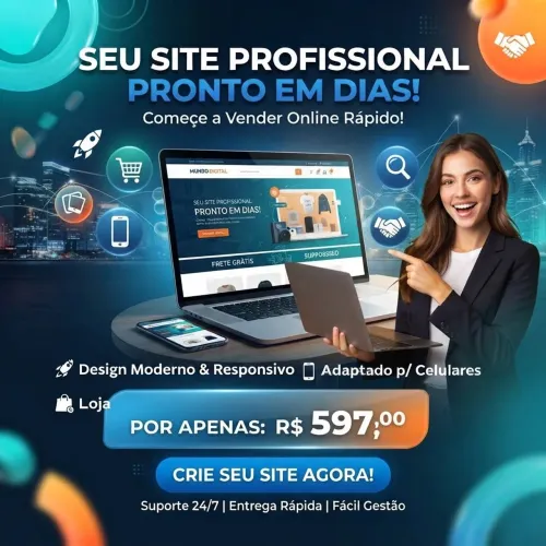 Criação de Sites Profissionais Prontos | Lojas Virtuais e Landing Pages