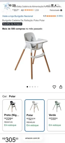 Cadeira de Refeição Poke Polar