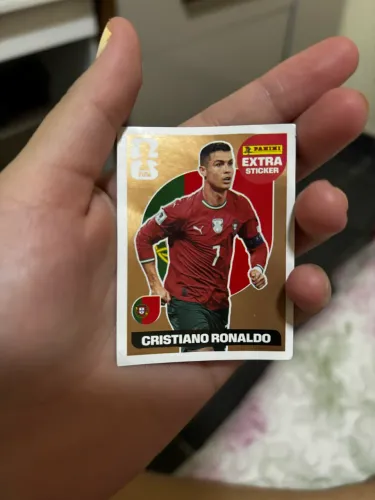 Figurinha Cristiano Ronaldo Bronze Extra Sticker 
