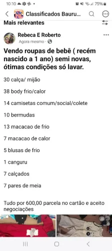 Roupas menino de bebê até 1 ano