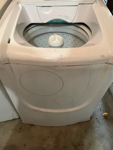 2 lava roupa para peças - faltando itens mais ambas com motor