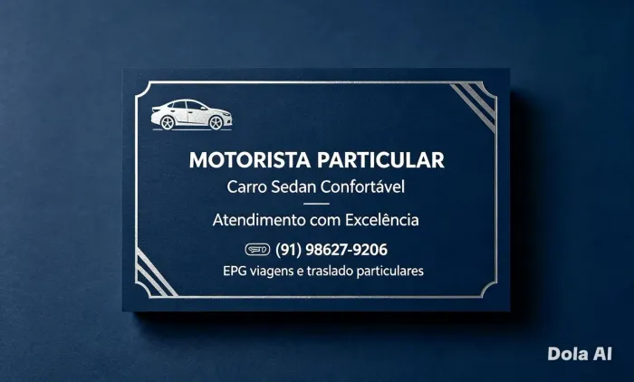 Motorista particular com carro