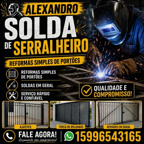 Reparo e retrabalhos em portões