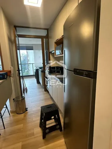 Apartamento mobiliado para locação de 46m² na Vila Nova Conceição com 1 quarto e 1 vaga de