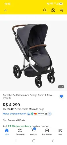 Carrinho de bebê AbC Design 4