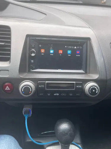 Multimídia civic g8 com moldura 
