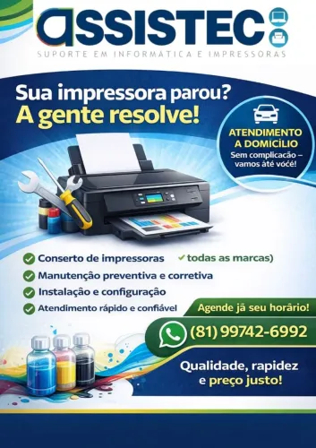 Impressoras, Reparos, Consertos a Domicílio