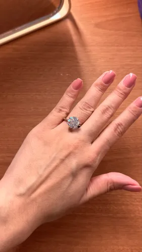 Solitário moissanite