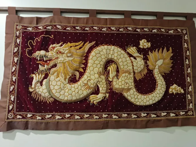 DRAGÃO BORDADO ALTO RELEVO