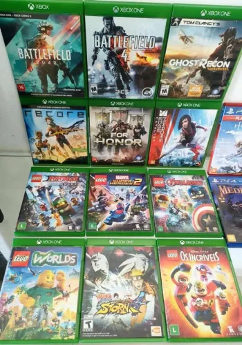 Jogos Xbox one, Naruto+Ghost+Lego+Battlefield+Recore+The evil+The Witcher+Resident+Farcry+