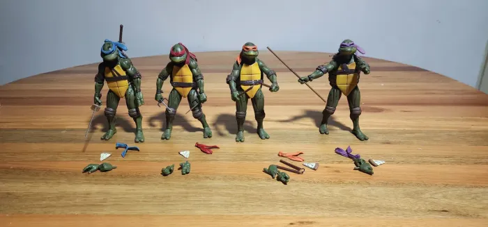 Bonecos Tartarugas ninja (Filme dos anos 90)