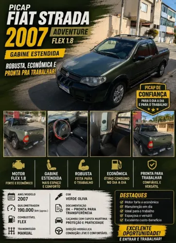 Fiat Strada Adv/adv Tryon 1.8 MPI Flex 8V CE 2007