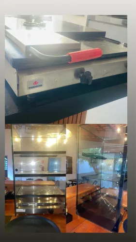 Vende-se combo chapa industrial a gás e estufa