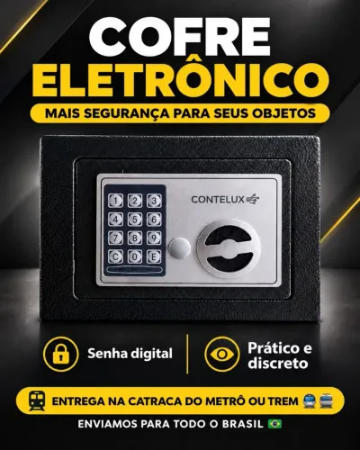 COFRE ELETRÔNICO ? SEGURANÇA E PRATICIDADE (NOVO)