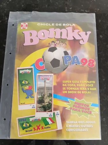 Álbum Bomky Copa 98 - França 1998 - Vazio - Colecionador