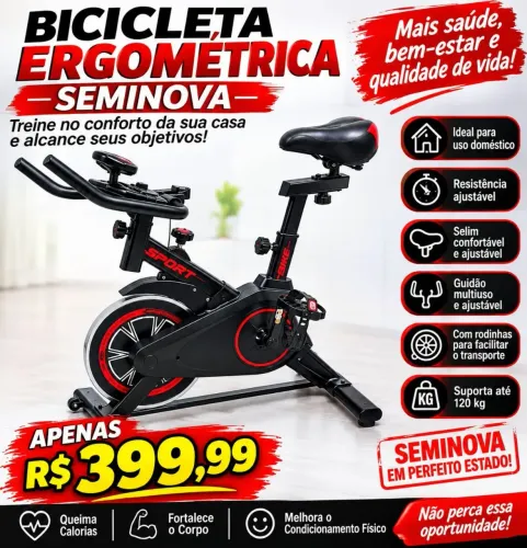 Bicicleta ergométrica perfeita
