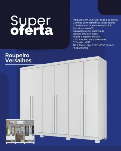 Guarda roupa Versalhes