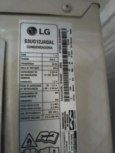 Ar-condicionado LG 12 BTUs 