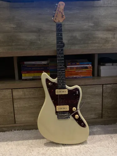 Guitarra Tagima Tw61 Woodstock Jazz Master Olympic White