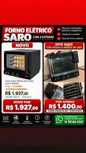 Forno elétrico Saro