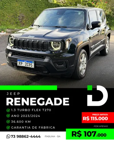 Jeep Renegade T270 1.3 TB 4X2 Flex Aut. 2024