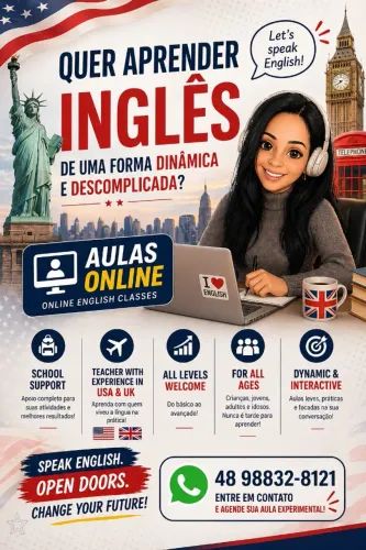 Aulas online de Inglês