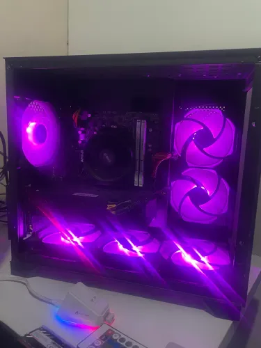 PC gamer Ryzen 5 4600g + RX 580 (leia a descrição)
