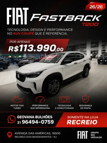 Fiat Fastback 1.0 200 Turbo Flex AUT 2026