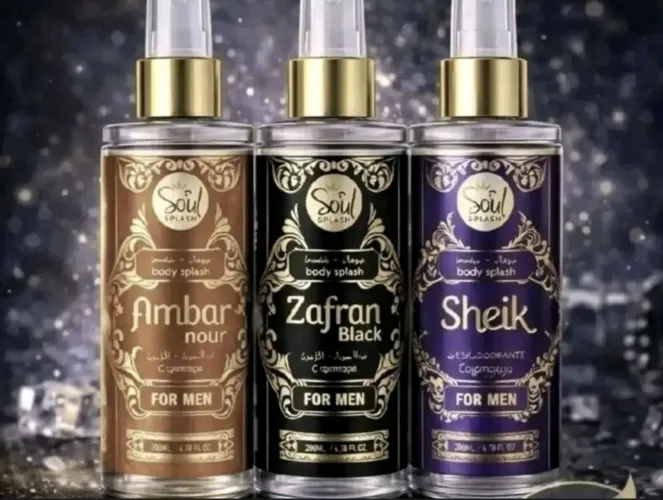 kit com 3 boddy splash arabes com 100 ml cada um