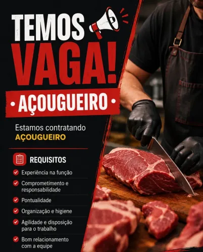 Vaga para açougueiro 