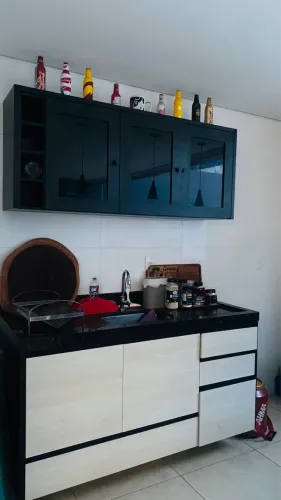ARMARIO PLANEJADO SUPERIOR 1,50L x 0,60A planejado cor preto