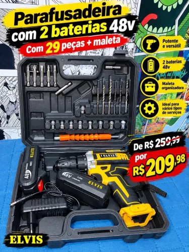 Parafusadeira 2 baterias 48v (última)