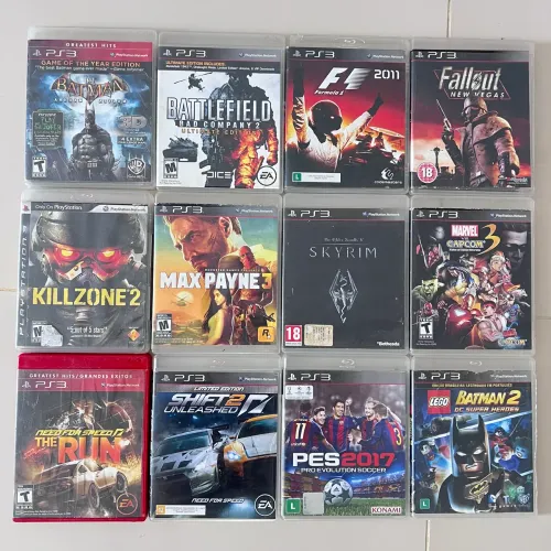 Qualquer jogo de PS3 por R$ 34,99 - Parcelo em até 12x
