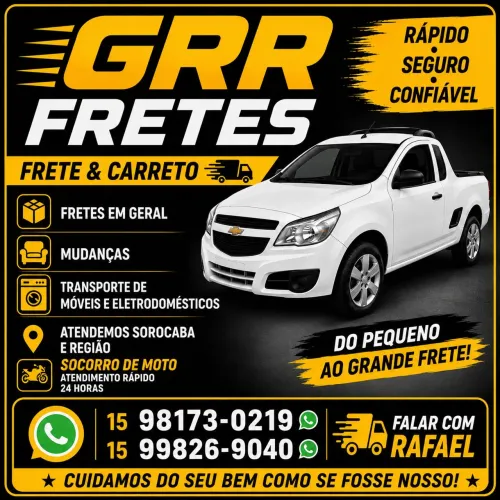 Fretes, carreto e socorro de motos