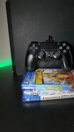 Ps4 Slim 500GB + 2 Jogos + Controle Original