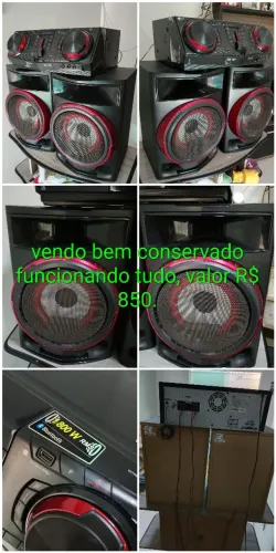 LG XBOOM CJ87 COM 1.800W
