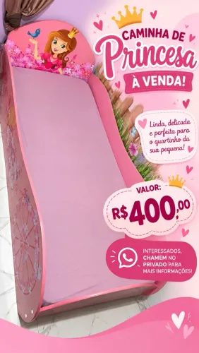 CAMINHA DE PRINCESA À VENDA!