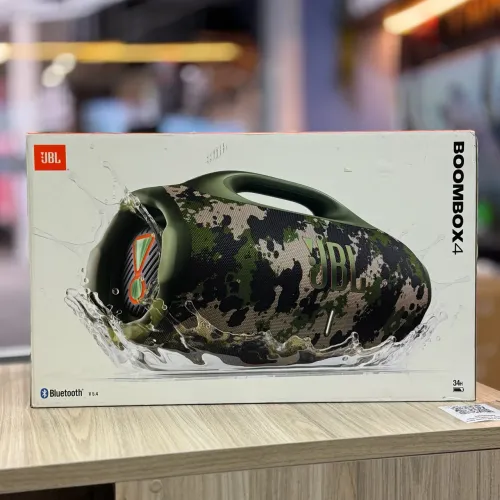 LOJA FÍSICA. JBL BOOMBOX 4 CAMUFLADA | LACRADA NACIONAL COM GARANTIA 1 ANO E NOTA