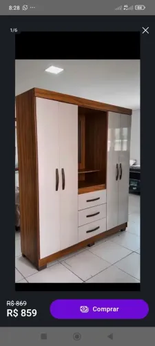 Guarda roupa capelinha, vem com espelho 