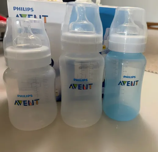 Trio mamadeira Avent anti cólica